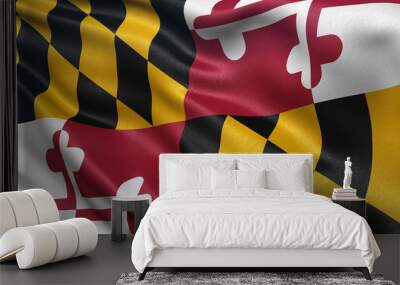 US state flag of Maryland Wall mural