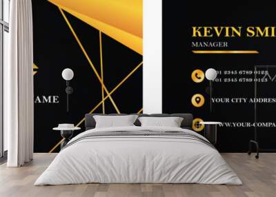 a vector template of modern business card design or visiting card design Wall mural