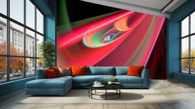 abstract multicolored fractal pattern Wall mural