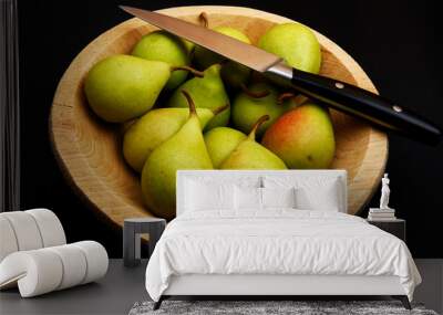 Ripe organic pear Wall mural