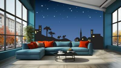 background night bethlehem Wall mural