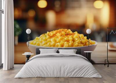 bowl of mac n cheese Wall mural