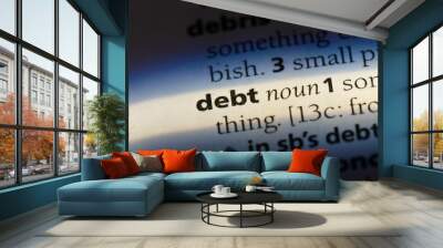  debt Wall mural