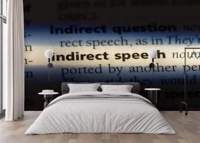 indirect speech Wall mural