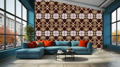 Vector Floral Abstract pattern ornament Wall mural