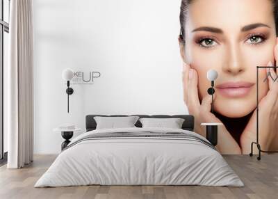 beauty makeup and nail art concept Wall mural