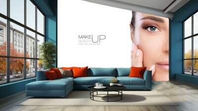 Beauty Makeup and Nail Art Concept Wall mural