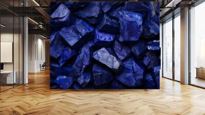 Elemental cobalt ore texture, closeup material Wall mural