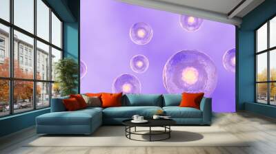 human stem cell concept, 3d render Wall mural