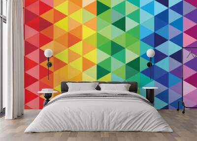 abstract rain bow geometric background Wall mural