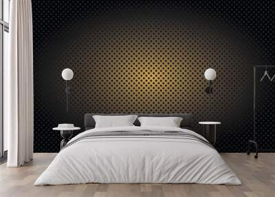 Fond Carbone or et noir Wall mural