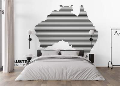 Dotted line maps vector of Australia. Very suitable for design backgrounds, areas, design elements and others. Wall mural