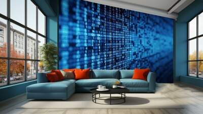 Abstract Network Background generative ai Wall mural