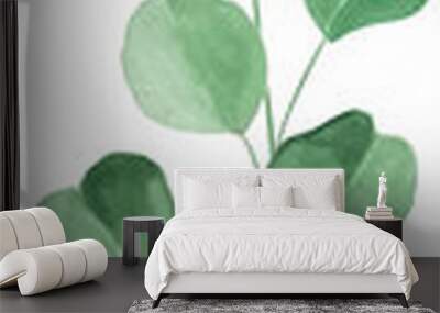 Eucalyptus Leaf Watercolor Style Wall mural