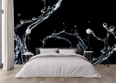 Water splash background Wall mural