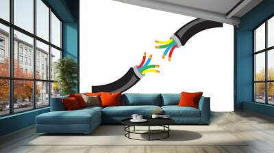 cable icon vector design template Wall mural