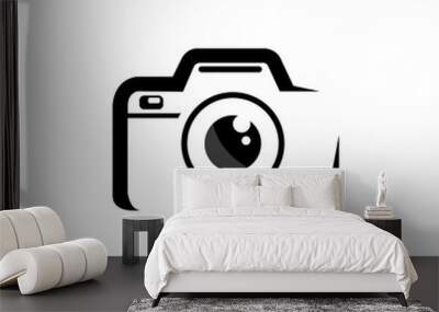 camera icon logo vector design template Wall mural