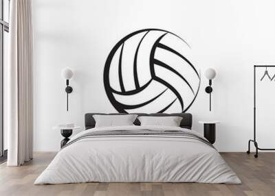 volleyball icon logo vector design template Wall mural