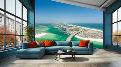 Aerial view of Orange Beach, Alabama Wall mural