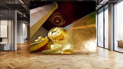 The Reclining buddha status Wall mural