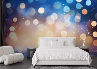 Beautiful Abstract Shiny Light and Glitter Background Wall mural