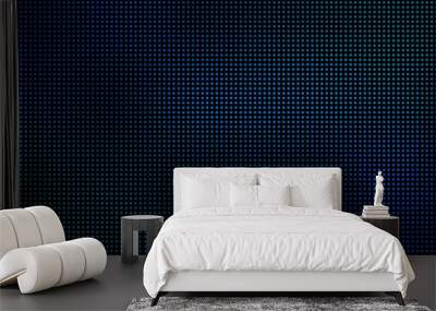 Abstract digital technology glowing dot background, dot line Wall mural