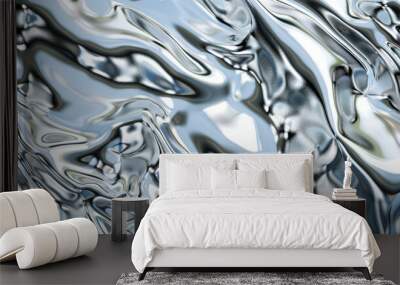 abstract silver background Wall mural