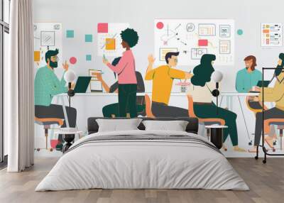 business people in a meeting Wall mural