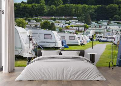 Campsite in Wales UK Wall mural