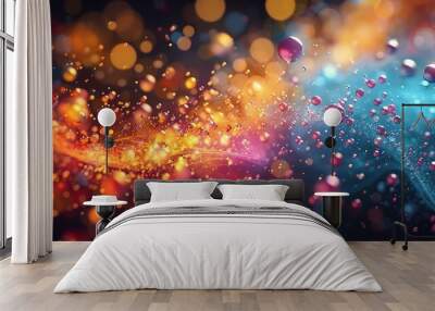 Abstract background in multi colors. Wall mural