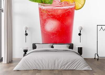 Agua fresca drink isolated on transparent or white background Wall mural