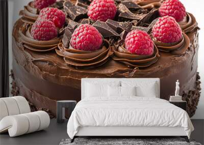 Classic Chocolate Cake With Rich Chocolate Ganache  Wall mural