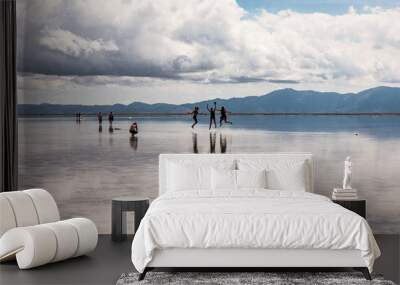 big salt flat in jujuy argentina Wall mural