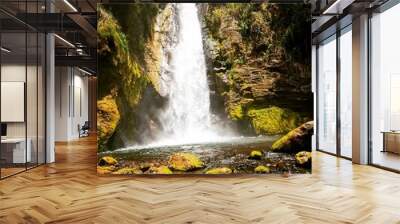 waterfall in autumn Wall mural