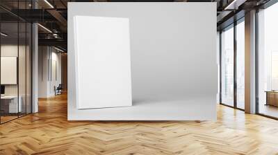 Real paperback white book on a gray background Wall mural