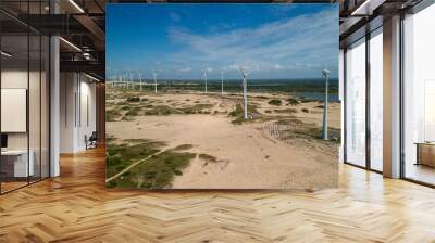 generation of wind power in the state of Ceará, Brazil Wall mural