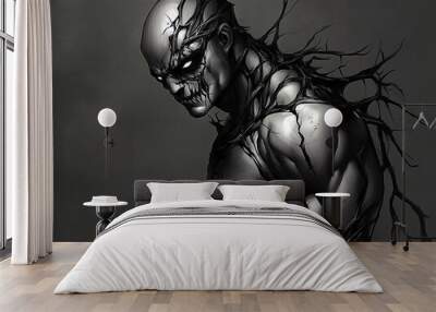 halloween horror demonic evil devil demon powerful  Wall mural