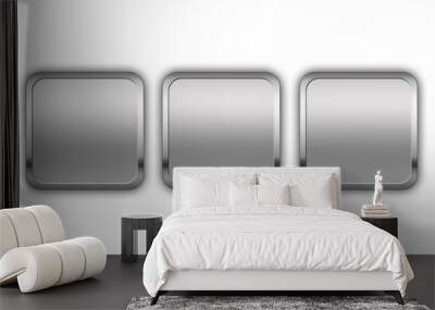 metal buttons Wall mural