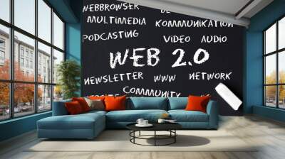 web 2.0 Wall mural