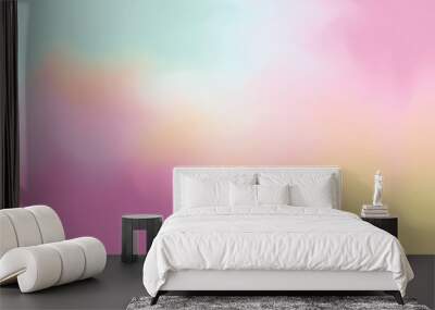 abstract colorful bright color soft paint brush art background, multi colorful painting art acrylic water color wallpaper pastel, gradient color art  brush mixed, pastel soft oil color paint Wall mural