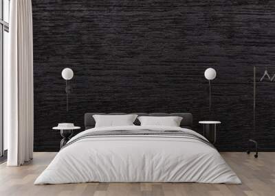 abstract black wood texture background Wall mural