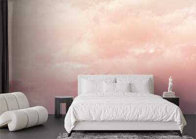 cloud background with a pastel colour Wall mural