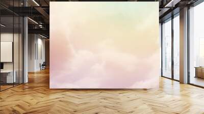 cloud background with a pastel colour Wall mural