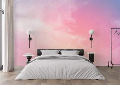 sun and cloud background with a pastel color Wall mural