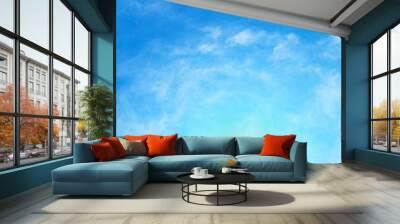 sun and cloud background with a pastel colored
 Wall mural