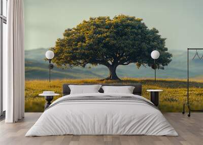  A El Grande Tree white background Wall mural