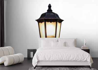 Home decoration lamp on white background Wall mural