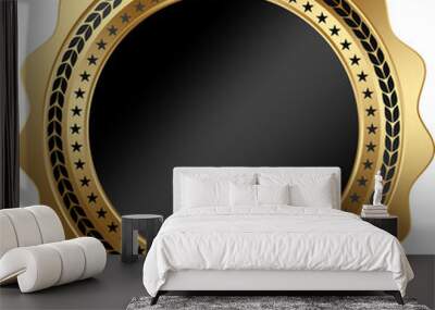 Luxury Gold Medal Illustration Wall mural