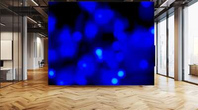 Blurry Blue Bokeh  For background or graphic work Wall mural