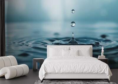 Step into a world where time stands still, and the essence of water is captured in breathtaking detail.  Wall mural